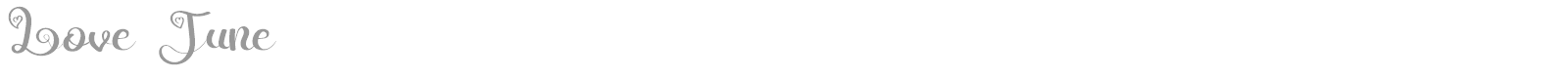 Love June font preview